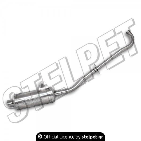 Εξάτμιση ολόσωμη Yamaha Crypton-S 115 inox Oval με μπούκα Protecht